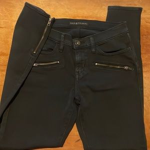 Rock & Republic Dark Gray Jeans Copper Buttons size 6